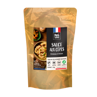 Sauce cèpes et parmesan lot de 2 poches de 1 kg PAPA SAUCE