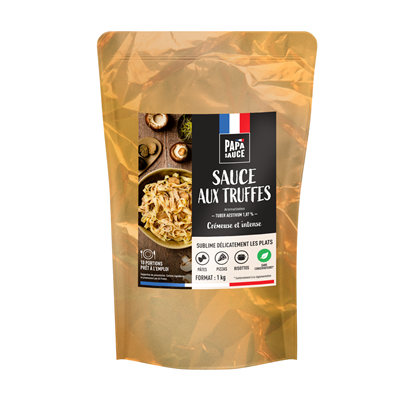 Sauce champignon et truffe d'été lot de 2 poches de 1 kg PAPA SAUCE