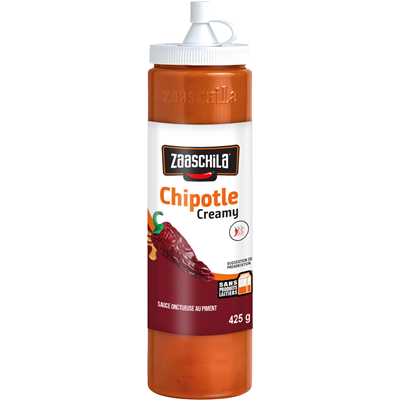 Sauce chipotle crémeuse au jalapeno lot de 2 flacons souples de 425g ZAASCHILA