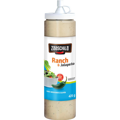 Sauce ranch et jalapeno lot de 2 flacons souples de 425g ZAASCHILA