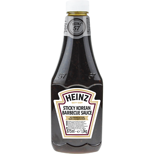 Sauce stikcky korean barbecue lot de 6 flacons de 875 ml Heinz