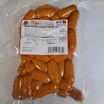 Saucisse cocktail nature 1 kg Ets Lucien