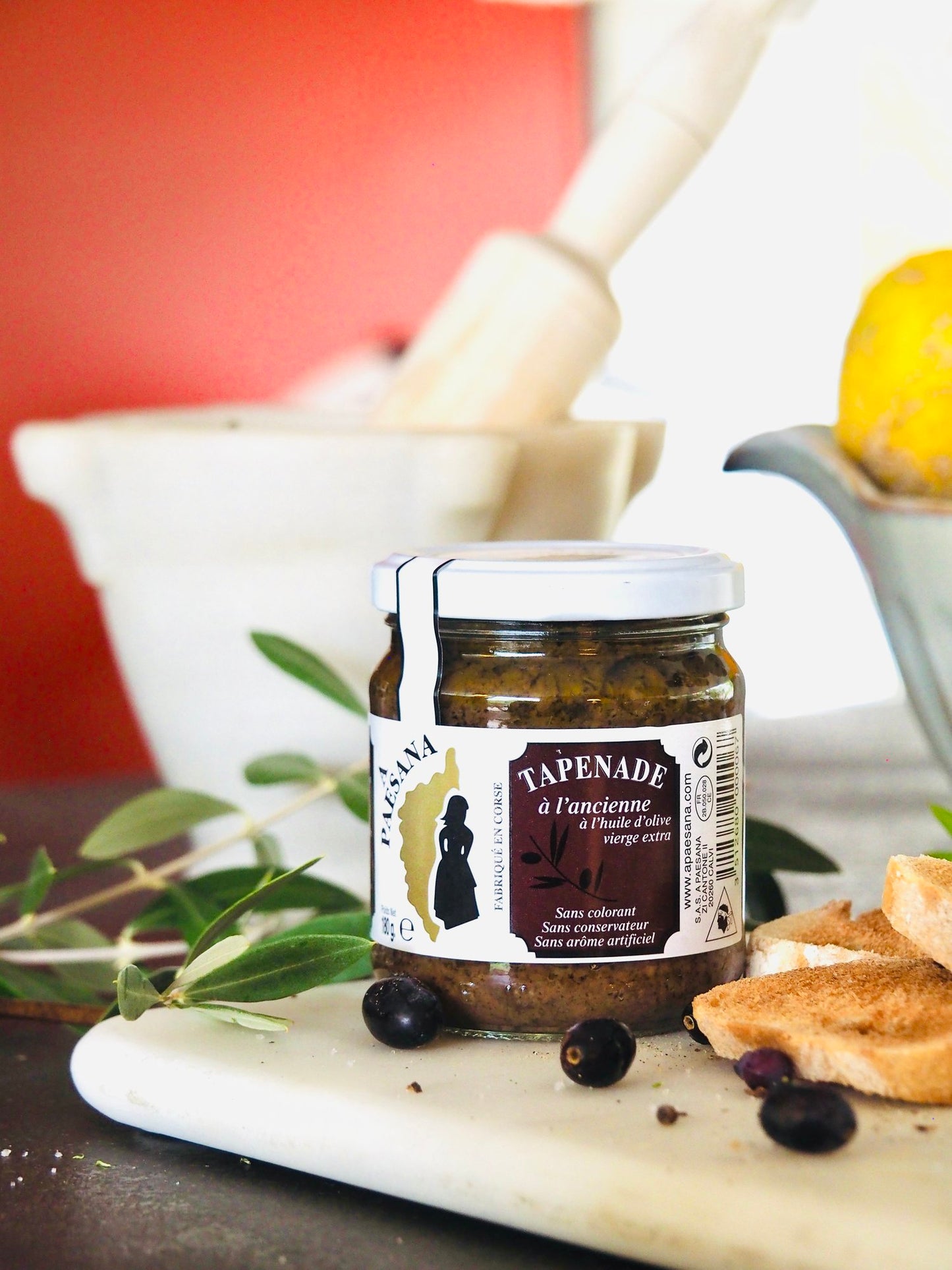 Tapenade noire à l'ancienne lot de 6 pots 370g A. Paesana