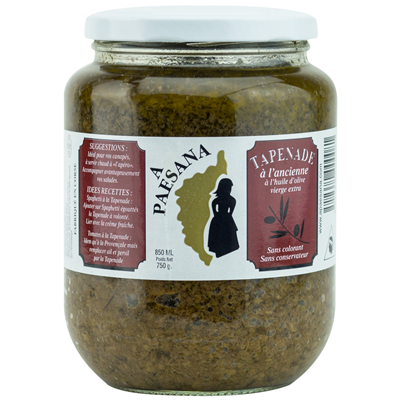 Tapenade noire à l'ancienne lot de 4 x 750g A. Paesana