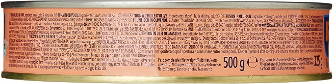 Thon entier Albacore à l'huile d'olive lot de 4 boîtes de 500g RIO mare