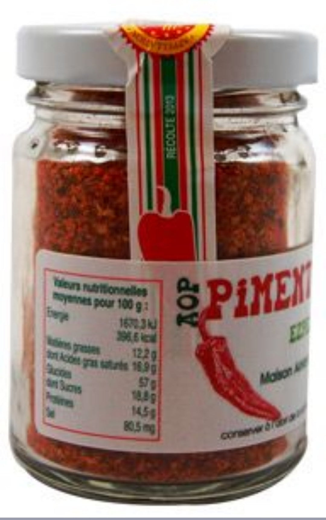 Piment d'Espelette lot de 5 pots de 50g Isfi