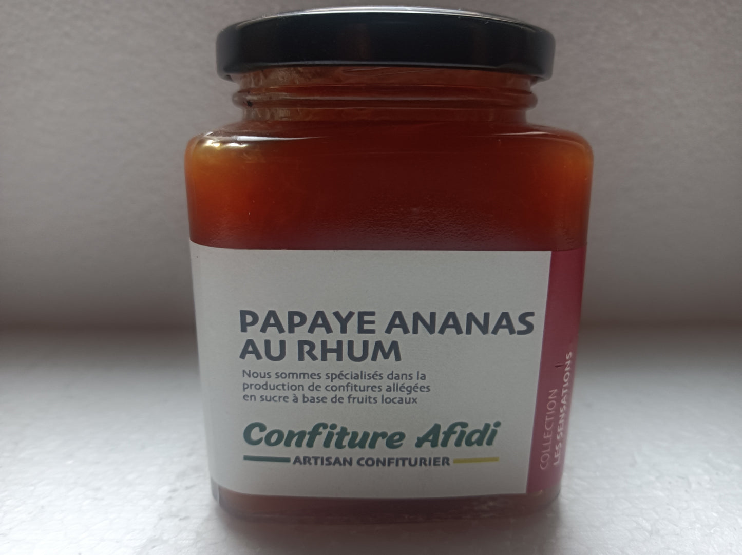 Confiture de papaye-ananas au rhum 300g net AFIDI