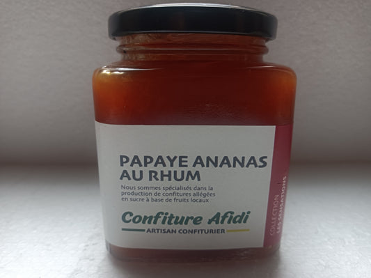 Confiture de papaye-ananas au rhum 300g net AFIDI