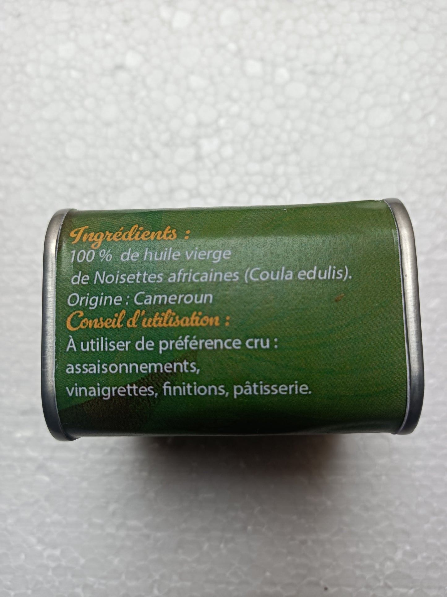 Huile vierge de noisettes africaines (Coula edulis) 75ml