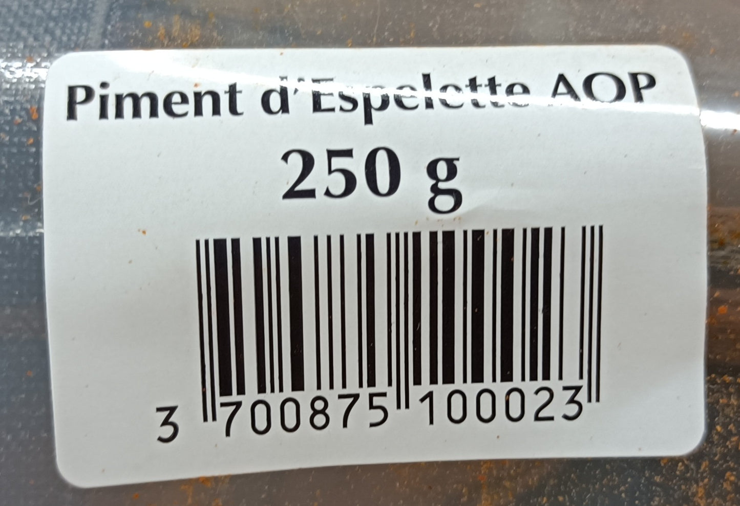 Piment d'Espelette AOP lot de 4 sachets de 250g