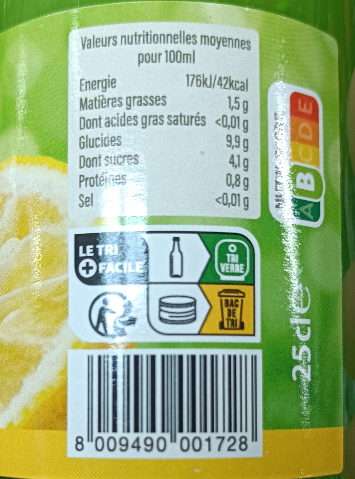 Jus de yuzu lot de 2 bouteilles verre de 25 cl Siracuse