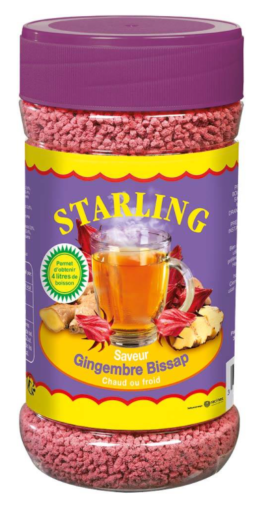 Boisson instantanée au gingembre bissap 12 boîtes de 400g Starling