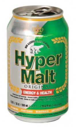 Boisson maltée lot de 24 cannettes de 33cl HYPER MALT