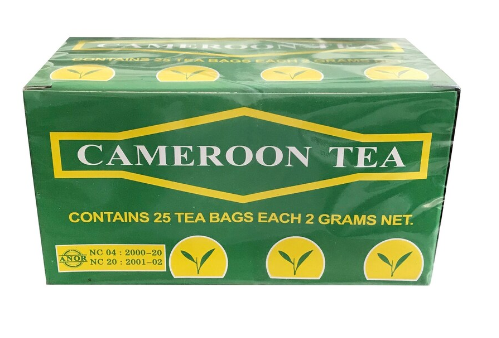 Thé noir du Cameroun lot de 2 x 25 sachets de 2g