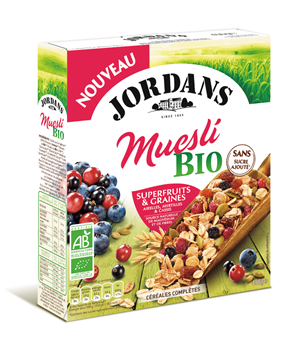 Céréales BIO superfruits lot de 6 boîtes de 450g Jordans