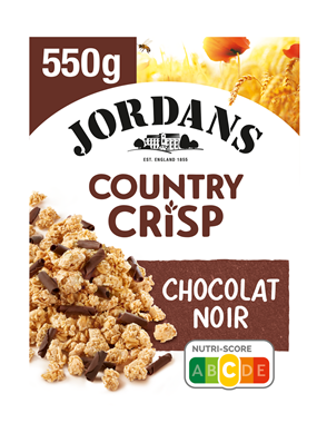 Country Crisp au chocolat noir lot de 12 boîtes de 550g Jordans