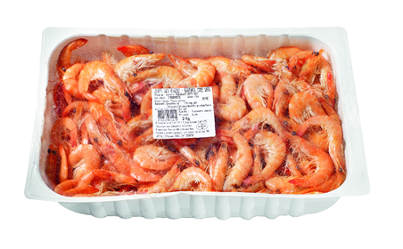 Crevettes roses cuites calibre 60/80 colis de 2kg