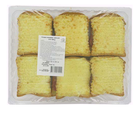 Croques Monsieur précuit 6 x 120g Roland Monterrat