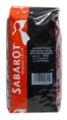 Haricots rouges lot de 5 sacs de 1kg Sabarot Wassner