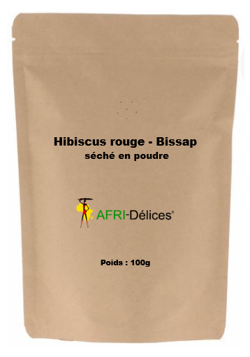 Hibiscus rouge en poudre- Bissap (Hibiscus sabdariffa L.)