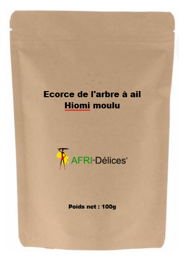 Hiomi en poudre - Ecorce de l'arbre à ail (Scorodophlocus zenkeri harms) 100g