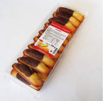 Madeleines longues marbrées lot de 12 x 250g