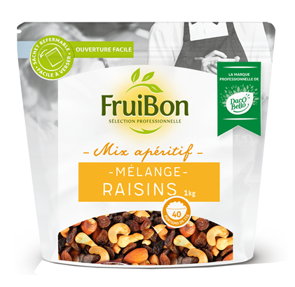 Mélange raisins lot de 2 sachets de 1kg Fruibon