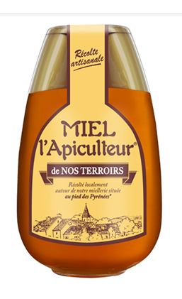 Miel de fleurs terroirs squeez lot de 2 x 450g L'Apiculteur