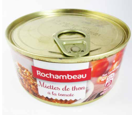 Miettes de thon à la tomate lot de 8 boîtes 1/5 Rochambeau