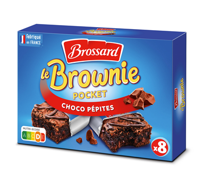 Brownies mini aux pépites de chocolat lot de 10 boîtes Brossard