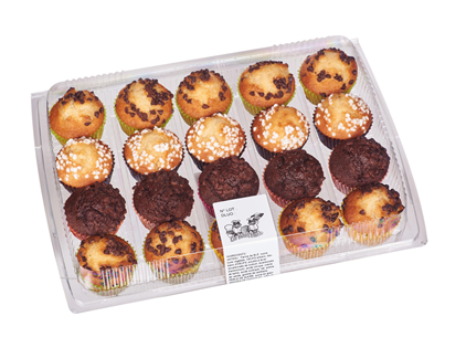 Muffins mini panaché lot de 36 x 20 blister de 600g Les Ecureuils du Languedoc