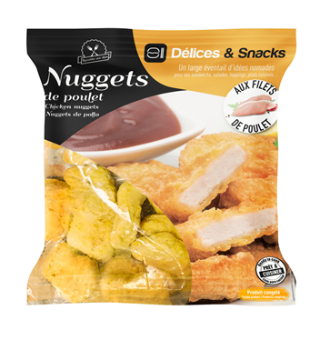 Nuggets de poulet halal lot de 3 sachets de 1kg Délices & Snacks