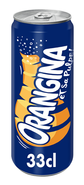 Orangina jaune  4 boîtes slim 33cl