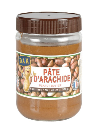 Pâte d'arachide lot de 4 pots de 500g DAK