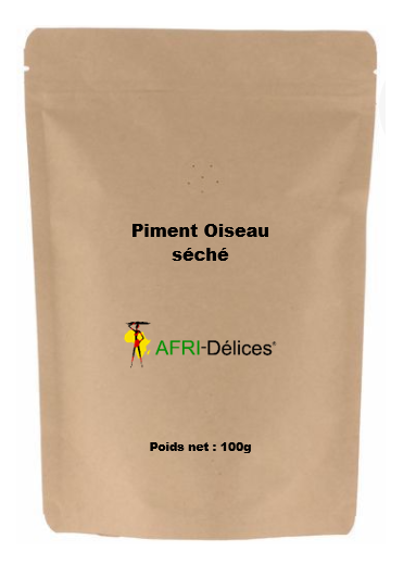 Piment Oiseau - Pili pili séché (Capsicum frutescens)