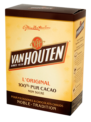 Poudre de cacao non sucré lot de 8 boîtes de 250g Van Houten