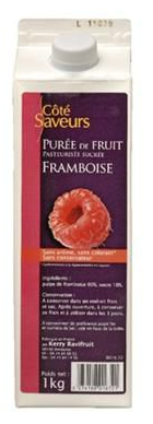 Purée de framboises 1kg Côté Saveurs