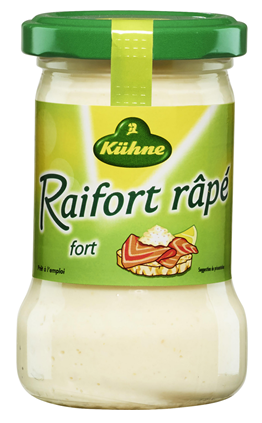 Raifort authentique lot de 4 pots de 140g Kühne