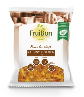 Raisin Golden Afrique du Sud lot de 2 sachets de 1 kg Fruibon