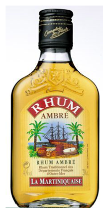 Rhum ambré 40°  20 cl La Martiniquaise