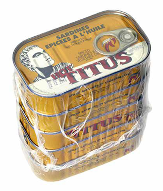 Sardines épicées à l'huile Lot de 5 boîtes de 125g Titus