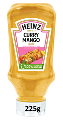 Sauce curry mango lot de 4 flacons souples de 225g Heinz