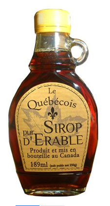 Sirop d'érable ambré lot de 6 x 189 ml Le Québécois