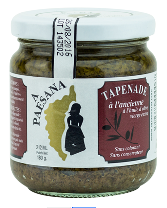 Tapenade à l'ancienne lot de 12pots de 180g A. Paesana